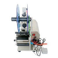 Machine d'étiquetage pneumatique semi-automatique pour bouteilles, sacs plastiques, sachets souples, boîtes, couvercles de bocaux, boîtes, cartes et sacs plats