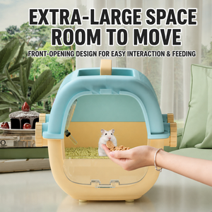 Hamster Cage With Dual-purpose <b>Small</b> Pet Cage Golden Bear Luxury Villa Portable Outgoing Hamster <b>Small</b> Pet Cage - Product Image 3