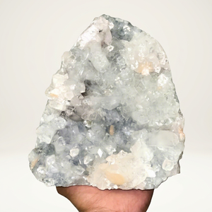Wholesale Healing <b>Crystal</b> Carved Apophyllite Geode <b>Cluster</b> Citrine <b>Clusters</b> Druzy Handmade Mineral Specimen for Decoration - Product Image 1