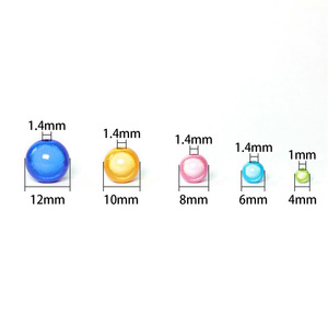 4-20mm sihirli boncuk plastik akrilik yuvarlak 3D Illusion mucize işık halka boncuk takı yapımı için - Product Image 2
