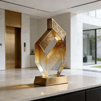 Trophées en verre cristal personnalisés ou vierges, gravure laser et impression UV couleur, vente en gros à prix réduit