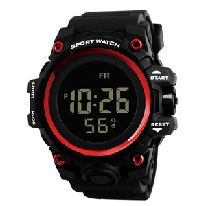 <span class=keywords><strong>Montre</strong></span> électronique sport multifonctionnelle à grand cadran en plastique étanche à mouvement numérique, style étudiant, très vendue - Product Image 2