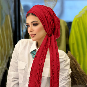 Pañuelo para la Cabeza Informal y Transpirable, Turbante de Moda para Mujer, Gorro de Quimioterapia con Cola Larga, Pañuelo para la Cabeza, Gorro Tipo Turbante - Product Image 4