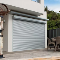 ATMOS 100% Blackout a prueba de viento motorizado inalámbrico inteligente persiana enrollable apertura Vertical Control remoto para puerta de garaje Exterior