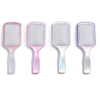 Brosse à cheveux carrée BLISSLIFE pour démêler les cheveux humides et secs, poils en nylon, brosse à cheveux pour les extensions de cheveux
