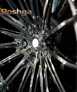 Cerchi in Lega di Alluminio Forgiati Personalizzati a Profilo Concavo Profondo 18 19 20 Pollici 5x112/114.3/<span class=keywords><strong>120</strong></span> PCD Finitura Cromata per Mercedes Ferrari Audi <span class=keywords><strong>BMW</strong></span> - Product Image 4