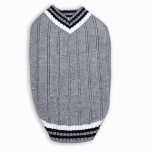 Chaleco de Lana para Perros Pequeños, <span class=keywords><strong>Chihuahua</strong></span>, <span class=keywords><strong>Golden</strong></span> Retriever, Corgi, Ropa para Mascotas, Otoño/Invierno, Suéter Clásico a Rayas Cálido - Product Image 3