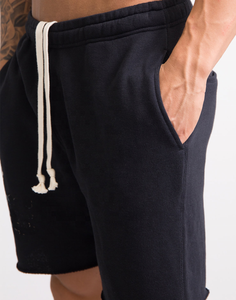 Pantalones cortos de hombre de talla grande de estilo de calle alta de cintura alta de diseño personalizado OEM de calidad superior de Pakistán - Product Image 2