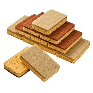 Éponge à vaisselle en cellulose naturelle, biodégradable, en sisal, réutilisable, lavable, en pulpe de bois, pour le nettoyage de la vaisselle - Product Image 1
