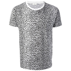 T-shirt personnalisé pour homme 2026 en coton/bambou délavé à carreaux, style sportif - Product Image 1