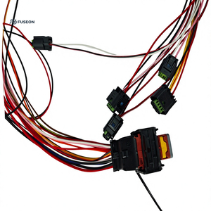 Faisceau de câblage de capteur de carrosserie automobile, multi-branques, avec gaine tressée, faisceau de câblage personnalisé, usine OEM, 12V 24V - Product Image 4