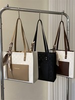 Sac de rangement anti-poussière compressé sous vide en PU, sac à main portable de haute qualité pour les loisirs et les trajets quotidiens