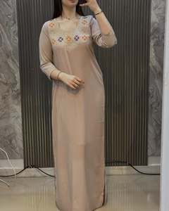 Abaya turque de luxe, tissu Ramadan, design vintage, manches longues avec taille ajustable pour la mode musulmane - Product Image 4