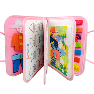 Libro de Actividades Sensoriales de Fieltro, Juguete Educativo Montessori para la Primera Infancia, Tablero de Juego para Niños Pequeños con Cierres, FUAN B-1 20x28cm para Niños de 1 a 6 Años - Product Image 2