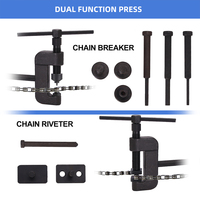 Kit d'outils de démontage de chaîne de moto, coupe-chaîne et riveteuse, kit d'outils de réparation
