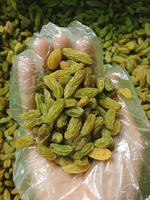 Raisins verts entiers séchés de Chine, en vrac, sous vide, traités par procédé AD pour la conservation de l'eau, doux, collation comestible
