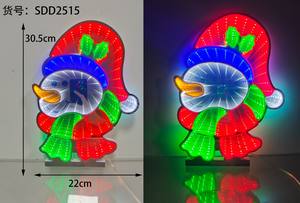 Specchio Infinito con Pupazzo di Neve Natalizio e Babbo Natale, Segnale di <span class=keywords><strong>Stop</strong></span>, Cubo Infinito per Luci a Tunnel - Product Image 6