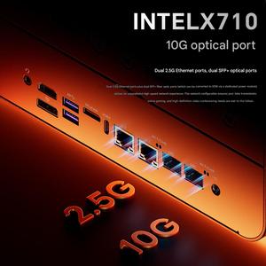 Mini PC AMD <span class=keywords><strong>Ryzen</strong></span> 7 8845HS NAS 6 baies HDD 5 emplacements NVMe SSD OCuLink SFP+ 10GbE pour Gaming, Bureau, Serveur, Station de Travail WTR MAX - Product Image 4