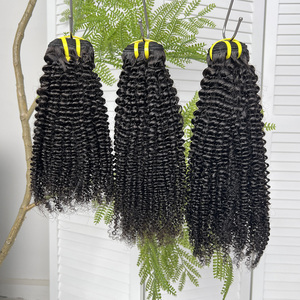 ผมหยิกแบบ Kinky Curly แท้ 100% จากกัมพูชา แบบเป็นมัด ขายส่ง สำหรับผู้ค้าส่ง ผมดิบ เรียงเกล็ดผมอย่างดี - Product Image 2