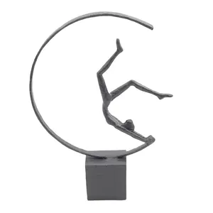 무쇠 금속 남자 농구 스포츠 선수 가정을 위한 작은 장식적인 동상