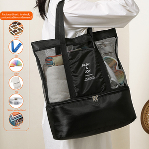 <span class=keywords><strong>Sac</strong></span> fourre-tout pliable multifonctionnel imperméable avec séparation sec-humide pour le voyage, le camping en plein air, le rangement des aliments et des chaussures - Product Image 1