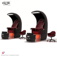 Chaise de pédicure multifonction de haute qualité pour salon de manucure, avec massage, réglage électrique et jet magnétique spa
