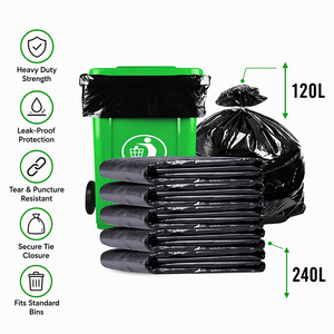 Heavy Duty Colored Drawstring Trash Bags-Custom Logo Option <strong>Scented</strong> Kitchen Bin <strong>Liners</strong> 13 Gallon Low Recycled Materials for Home - Product Image 4