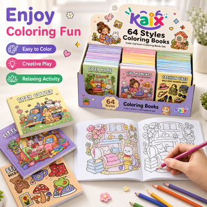 KAIX - Juego de Libros para Colorear Personalizados a Bajo Precio, 64 Estilos, Libros de Dibujo para Niños, para Regalos Promocionales y Suministro al por Menor - Product Image 6