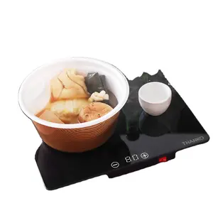MINI calentador de SAKE japonés, panel de cristal superior, calentamiento, 24 horas, mantener el calor, placa de calentamiento de alimentos