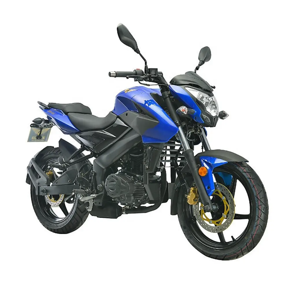 Motocicleta de carreras de Gas para adultos, moto deportiva china de alta velocidad, 150cc, 200cc, 250cc, azul, acabado exquisito