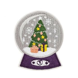 New Iron on Embroidered Christmas Snowman Gloves White Bear Penguins Patch for Clothing <b>Hat</b> <b>Bag</b> Decoration - Product Image 5