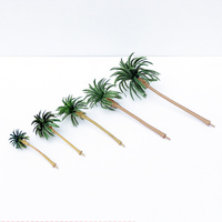 Mini bâtiment sable Table modèle noix de coco Micro paysage petit arbre Simulation à la main fini arbre Miniature scène arbre
