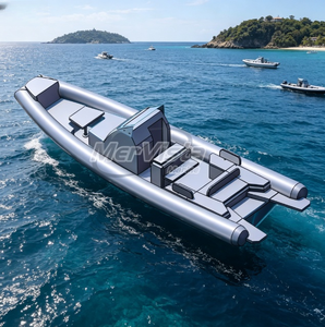 Bote Inflable de PVC/Hypalon DLRIB1050 con Doble Casco de Aluminio de 35 pies para Diversión Familiar - Product Image 1
