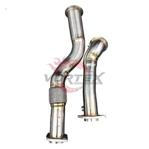 ท่อลงแคทแบบไหลสูง Vortex 304 สแตนเลสสตีล สำหรับ BMW M3 G80 S58 3.0T ปี 2023–2025 พร้อมแผ่นกันความร้อน ไม่มีไฟเตือน CEL - Product Image 5