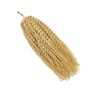 Extensions de <span class=keywords><strong>cheveux</strong></span> humains tressés au crochet 613 Blonde Spring Twist de 12 pouces, extensions de <span class=keywords><strong>cheveux</strong></span> Fluffy Bomb Twist pour femmes noires - Product Image 1