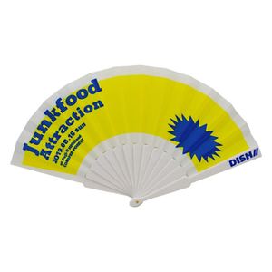 Abanico de Plástico Personalizado con Logotipo, Diseño de Arte Popular Hecho a Mano, Ecológico, para Fiestas, Bodas y Año Nuevo - Product Image 1