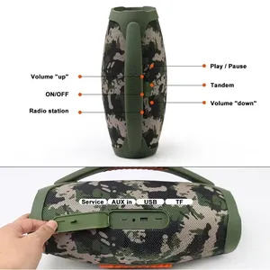 Boombox3 pour haut-parleur avec microphone intégré, puissance de sortie 20W, batterie 4000mAh - pour la maison, les places publiques et les karaokés - Product Image 4
