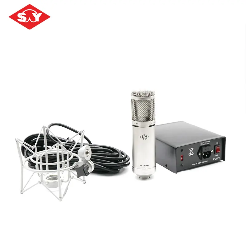 Shuai Yin SYT7000 OEM Студийный конденсаторный микрофон профессиональный вокальный микрофон Большая диафрагма металлическая Проводная Поющая студия