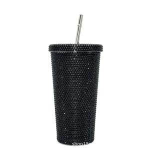 Gobelet isotherme en acier inoxydable QX Bling Diamond Glitter avec couvercle scintillant, écologique, portable, isolation de 6 à 12 heures, design moderne - Product Image 6