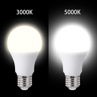 Bombilla LED con Sensor de movimiento, luz DE SEGURIDAD DE 800LM, 8W, E26, E27, B22