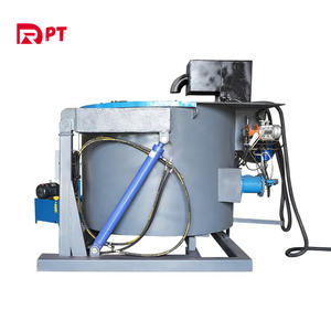 Four de fusion de l'or de 30Kg 50Kg Four de fusion de Eq-Rtp-1000D4 trempe industriel métal aluminium Four de table à induction de jour - Product Image 2