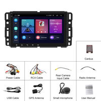 Autoradio Android 8 pouces avec résolution 1024*600, 1 Go de RAM, 16 Go de ROM, Bluetooth et Wifi, Mirror Link, Navigation GPS pour GMC Chevrolet