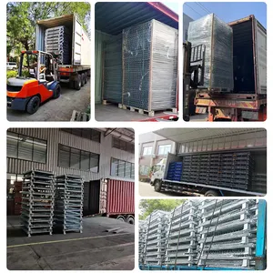 Hot Selling High Quality Galvanized Steel Metal Logistics Stackable Foldable Wire Storage Cage