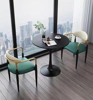 Ensemble table et chaises de salle à manger de jardin moderne bleu clair, ensemble table à manger et chaises pour salle à manger 4 8 6