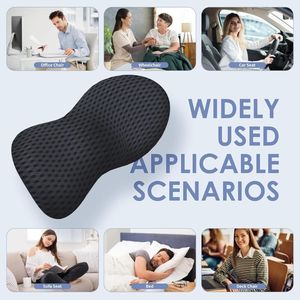 Cuscino lombare ergonomico in Memory Foam <span class=keywords><strong>per</strong></span> alleviare il dolore alla schiena cuscino <span class=keywords><strong>per</strong></span> la parte inferiore dello schienale <span class=keywords><strong>per</strong></span> sedie da ufficio seggiolini auto - Product Image 5