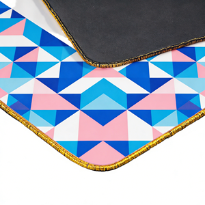 Tapis de jeu de mahjong à bords dorés, sans plis, pour poker, dominos et jeux de société, idéal pour les clubs ou les maisons - Product Image 2