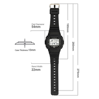 Montre numérique à bracelet élastique pour homme, fournisseur chinois, montres numériques, montres imperméables
