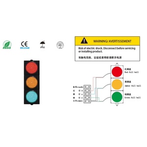 Feux de signalisation LED solaires portables personnalisables à quatre côtés, temporaires, sur roues, pour croisements, remorque directe - Product Image 5