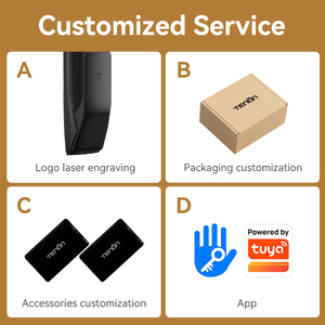 Biotemic kỹ thuật số thông minh khóa cửa Wifi-kích hoạt vân tay & mật khẩu truy cập Kẽm hợp kim Keyless nhập với ứng dụng điều khiển - Product Image 5