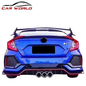 Kit carrosserie pour voiture 2016-2020, nouveau style TYPER, pare-chocs avant, pare-chocs arrière, jupes latérales, lèvre avant, échappement, en matériau PP - Product Image 6